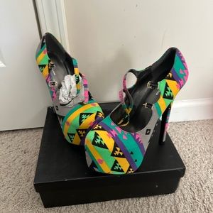 Sexy Multicolored Heels
